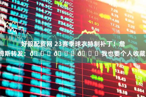 好股配资网 23赛季球衣特制补丁！詹姆斯转发：🙏🙌👑我也要个人收藏！
